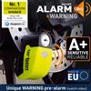 URBAN 5884 Lucchetto a disco Ur6 C/allarme ø 6 Batteria al litio Giallo/nero