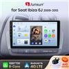 Junsun Autoradio Junsun Android 14 con CarPlay Wireless e Android Auto per Seat Ibiza 6J 2009 2010 2011-2013, RDS, 4G, WiFi, GPS, 2din, Accessori Auto