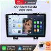 Junsun 360 Camera Android 13 Wireless CarPlay per Ford Fiesta 2002-2005 Sistemi intelligenti per auto FM RDS GPS 2Din Bluetooth HD