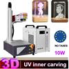 ACHI Macchina per Marcatura Laser UV 3D da 10W per Incisione Interna su Vetro, Metallo, Plastica e Legno con Raffreddamento ad Acqua CRS 5W Laser UV