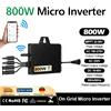 Sukflow Micro Inverter Solare 800W con 2 MPPT, Inverter Grid-Tie da DC 22-60V a AC 110V 220V 230V, Onda Pura Automatica, WiFi, IP67 Impermeabile