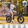 Bicicletta Elettrica Maxtron Polaris con Motore 250W, Batteria 48V13Ah, Pneumatici Fat 20*4 Pollici per Tutti i Terreni, Velocità Massima 25km/h, Pieghevole