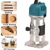 DWiusty 800W 30000RPM Router di legno Macchina per la lavorazione del legno Trimmer elettrico 1/4 pollici Intaglio del legno Fresatura Utensili da taglio Falegname Utensili elettrici