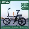 HITWAY Bicicletta elettrica pieghevole HITWAY con ruote da 20 pollici, 250W, velocità massima 25KM/H, batteria agli ioni di litio 36V 9Ah, autonomia di 40-65 Km, per il pendolarismo urbano per adulti