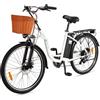 DYU C6 Bici Elettrica 26 inch Bicicletta Elettrica, Motore 250W, Batteria Rimovibile 36V 12.5Ah（450WH）Ebike per Adulti fino a 40-65KM ,Bici Elettrica Uomo & Donna