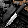 NONE Coltello da Campeggio a Lama Fissa con Fodero Inciso, Coltello Dritto da Esterno Full Tang, Strumento EDC Resistente per Escursionismo, Caccia e Avventura