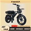 NONE Bicicletta elettrica VOMO X90 MAX con motore da 500W, batteria doppia da 48V28AH, pneumatici fat da 20*4 pollici, mountain bike elettrica per tutti i terreni, e-bike per adulti.