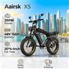 NONE Bicicletta Elettrica X5 per Adulti, Motore 250W, Batteria Rimovibile 48V15AH, Doppia Sospensione, Pneumatici All-Terrain 20*4 Pollici