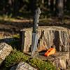 NONE Coltello a lama fissa in acciaio inossidabile, coltello tascabile, mini coltello, ideale per campeggio e escursioni all'aperto