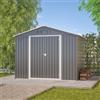NONE Casetta porta attrezzi in metallo, ripostiglio 8x6FT, porta pieghevole, grigio antracite - perfetta per riporre attrezzi e attrezzature da giardinaggio, in offerta speciale