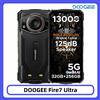 DOOGEE Fire 7 Ultra 5G Telefono Rugged con Dimensity 6300, Batteria da 13000mAh, 32GB/256GB, Altoparlante da 125dB, Walkie Talkie, Fotocamera da 64MP, NFC, Smartphone