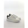 NONE Sneakers bianche da uomo in pelle PU, scarpe casual con lacci, leggere, traspiranti, comode, scarpe da passeggio alla moda a taglio basso