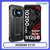 DOOGEE S119 Telefono Rugged 32GB RAM + 256GB ROM Schermo FHD+ da 6.72" Fotocamera 100MP Batteria 10200mAh 33W Schermo Secondario da 1.32" NFC Smartphone