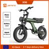 JANSNO Nuova Bici Elettrica X90 750W 1000W di Picco, Batteria 48V 14AH, Pneumatici Fat da 16 Pollici, E-Bike Fuoristrada per Tutti i Terreni