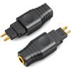 Adattatore per cuffie ABS nero compatibile con per modelli HD650 e HD600