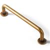 Goo-Ki Confezione da 6 maniglie da cucina in ottone anticato, foro centrale da 12,7 cm, stile vintage, in lega di zinco, stile retrò, per mobili da bar, comò, armadio