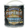 Hammerite Superia smalto metallo antiruggine interno e esterno, Opaco Grigio Scuro, 2.5 L
