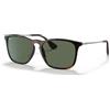Ray-Ban 4187, Occhiali da Sole Uomo, Marrone (Gunmetal Green Classic), 54