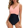 UMIPUBO Costume da Bagno Intero Donna Scollo a V Sexy Push Up Costumi da Mare Interi Curvy Controllo della Pancia Cross Costumi Un Pezzo Spiaggia Beachwear