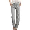 Friptspyg Pantaloni da donna con tashen per il tempo libero, elasticizzati, leggeri, palazzo