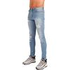 Hardcore Uomo Cotone Premium 5 Tasche Super Skinny Denim Jeans (Havana -Light Wash, 32W)