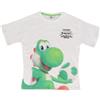 SAHINLER créateur d'univers Super Mario - Maglietta da bambino Yoshi Mario Galaxy - 100% cotone - stile sportivo casual - morbido jersey 160 GSM - bianco, bianco, 3-4 Anni