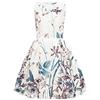 BlackButterfly Vestito Bambina Kira Fiori, Avorio, 11-12 Anni