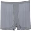 LSHARON Boxer da uomo in seta 100% seta di gelso biancheria intima, Grigio, L
