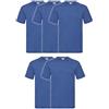 Fruit of the Loom, Valueweight, Maglietta da uomo a maniche corte, confezione da 5 pezzi, M