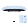 Ambra UV PROTECTION Ambra UV - Ombrello tascabile ultraleggero di alta qualità, per pioggia e sole, 215 g, 18 x 5 cm, Delicato azzurro, Small