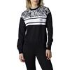FILA BOLU Crew Neck Maglia di Tuta, Black Beauty-Bright White Abstract Zebra AOP, M Donna