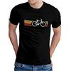 OM3® Maglietta da ciclismo retrò - Uomo - Ciclismo Bici da corsa Bici - S - 5XL, Nero , M