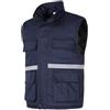 Yukirtiq Smanicato Uomo Lavoro Gilet Imbottito Multi-tasca Invernale Giacca Senza Maniche ad Alta Visibilità Gilet da Lavoro Multifunzione Giubbotto Smanicato