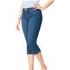 VPQILH Offerte Lampo del Giorno 3/4 Jeans Pantaloni Donna, Donna Capri Pinocchietto Estivi Casual Skinny Bermuda Jeans Vita Alta Pantalone Elasticizzati Denim Pantaloncini Push Up Moda 3/4 Denim Leggins