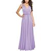 Generico Abito Avvolgente Abiti Lunghi Multiuso Convertibili Abiti per Damigelle Abiti per invitati a Matrimoni per Donne S XL Vestiti Elegante Firmati Abiti Cocktail Donna