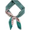 GoGou Sciarpa da uomo, sciarpa quadrata in raso di seta per uomo, sciarpa leggera per il collo, bandana, regali alla moda per uomo, formali, casual, da lavoro, Verde, 70*70CM