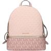 Michael Kors Rhea 35f4s8tb2j - Zaino con logo, misura media, colore: rosa cipria, nero, taglia M, Nero, M