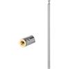 CHUNCHEN 1 Pezzo M2.6 Filetto Femminile Antenna Radio FM AM Telescopica 7 Sezioni 55CM/21.65Pollici Antenna Telescopica Portatile di Ricambio per TV Ricevitore Radio AM FM Auto di Gioco