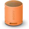 Sony SRS-XB100 -Speaker Wireless Bluetooth, portatile, leggero, compatto, da esterno, da viaggio, IP67 resistente acqua e polvere, batteria da 16 ore, cinturino versatile, chiamate in vivavoce-arancio