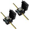 ULDIGI Filtro di Potenza per Auto 12v 2pezzi Riduzione Rumore e Installazione Facile per Impianto Stereo Macchina in Metallo e Plastico