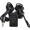 Kivivaka Presa USB C per montaggio a pannello di tipo C+AUX da 145 cm, per console cruscotto, estensione interfaccia automobilistica, nero