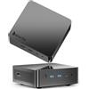 Glorlin Mini PC AMD Ryzen 7 8745HS fino a 4.9GHz, Mini PC Gaming 16GB DDR5 1TB M.2 PCIe4.0 SSD, 2X 2.5G LAN, USB4, 4K Triple-Display, Radeon 780M, BT5.2/WiFi6, W11 Pro