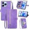 MOJIA Custodia Portafoglio per Blackview Shark 9 5G, Pelle PU Flip Cover per Telefono con Guscio Interno in TPU, Multifunzione Porta Carte con Cinturino Polso. Viola