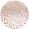ITNRSIIET Tappetino per Mouse con Base in Gomma Antiscivolo, Bordi cuciti resistenti, Scorrimento Facile, Resistente agli Schizzi, Pratica e Facile da Pulire,Stampa leopardo oro rosa
