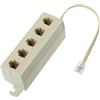 PEPWE RJ11 5 Way Presa Telefono Telefono Modulare Linea Splitter Adattatore Spina 6P4C Adattatore Spina A Usb Adattatore Cavo Adattatore Cavo Adattatore Usb Presa Adattatore Cavo Adattatore Per Auricolare