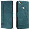 Bravoday Cover per Huawei P8 Lite 2017 / P9 Lite 2017, Flip Custodia in Pelle PU Portafoglio Custodia per Huawei Nova Lite / GR3 / Honor 8 Lite, con Slot per Schede, Verde