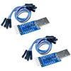 Hailege 2 pezzi CP2104 Modulo USB a TTL UART 6PIN Convertitore seriale CP2104 STC PRGMR Sostituire CP2102