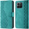 CaseGla Cover per Honor 400 Lite 4G/5G custodia portafoglio Turchese | Blocco RFID, 3 scomparti carte, 1 tasca banconote, Chiusura magnetica, Supporto, Pelle PU flip cover per Honor 400 Lite