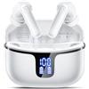 Motost Cuffie Bluetooth, auricolari in-ear wireless Bluetooth 5.4 con 4 microfoni ENC con cancellazione del rumore, cuffie wireless stereo HiFi 48 ore con display a LED, auricolari impermeabili IP7