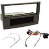 Sound Way Kit montaggio mascherina adattatore connettore autoradio 1 DIN OPEL stealth-black